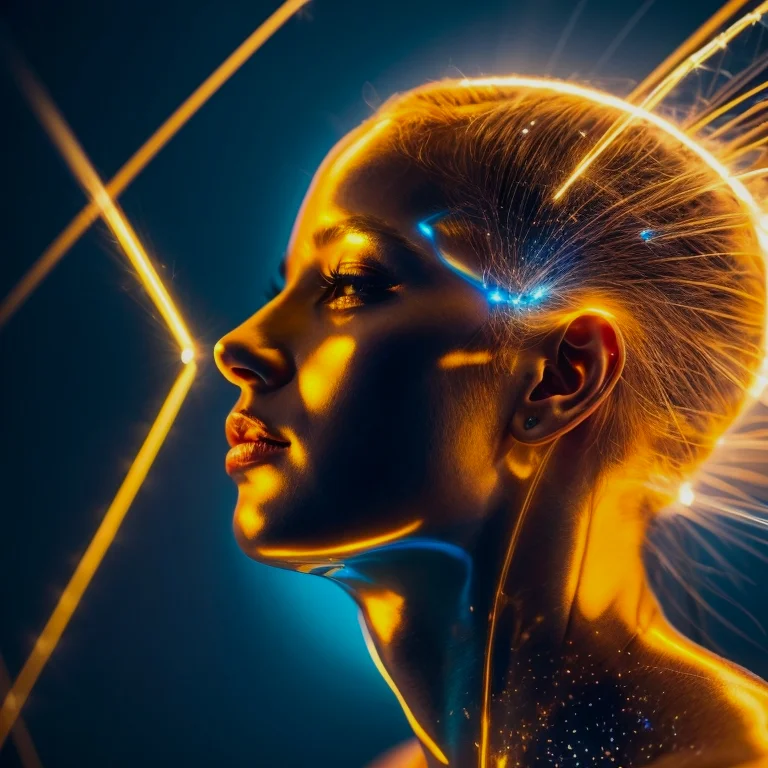 Illustration of creative sparks and lightbulb ideas